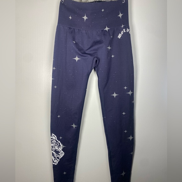 Brand new with tags! Darc Sport Midnight Blue Starry SHE Wolves Leggings - Picture 8 of 10